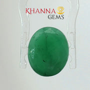 5.86/CT Natural Panna Stone with Govt. Lab Certificate-12927D53248